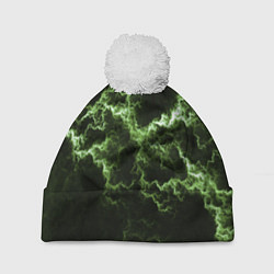 Шапка c помпоном Lightning green glow