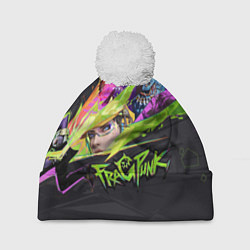 Шапка с помпоном Fragpunk, цвет: 3D-белый