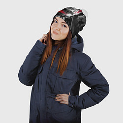 Шапка с помпоном Звездные войны патерн с героями, цвет: 3D-белый — фото 2