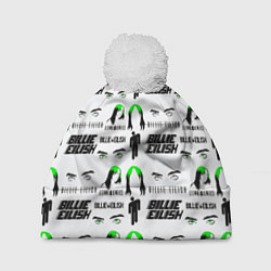 Шапка с помпоном Billie Eilish singer, цвет: 3D-белый