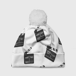 Шапка c помпоном Съёмочная хлопушка