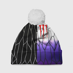 Шапка c помпоном Monster energy steel