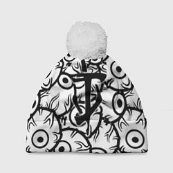 Шапка c помпоном Doom глаза монстра
