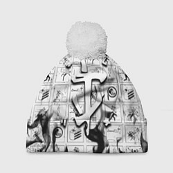 Шапка c помпоном Doom x portal fire