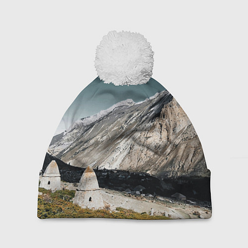 Шапка c помпоном Фардык-Кешене / 3D-Белый – фото 1