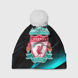 Шапка c помпоном Liverpool neon stripes