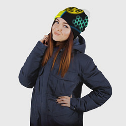 Шапка с помпоном Borussia соты броня, цвет: 3D-белый — фото 2