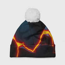 Шапка с помпоном Breaking block, цвет: 3D-белый