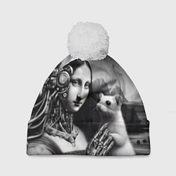 Шапка c помпоном Cecilia Gallerani - the lady with the ermine cyber