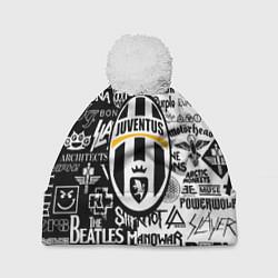 Шапка c помпоном Juventus рок музыка