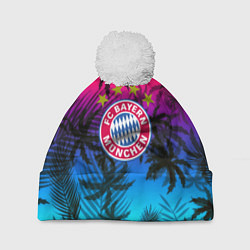 Шапка c помпоном Бавария Мюнхен неон тропики
