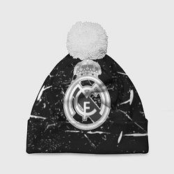 Шапка c помпоном Ювентус краски штрихи