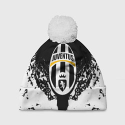 Шапка c помпоном Ювентус краски всплеск текстура