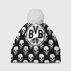 Шапка c помпоном Borussia черепа