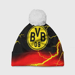 Шапка c помпоном Borussia шторм молнии