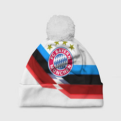 Шапка c помпоном Бавария Мюнхен геометрия спорт