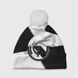 Шапка c помпоном Реал Мадрид геометрия полосы