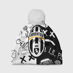 Шапка c помпоном Lill Peep x juventus logo