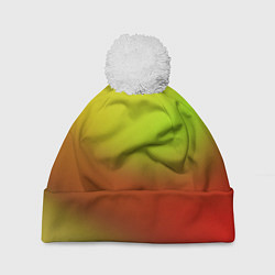 Шапка с помпоном Color multicolored gradient, цвет: 3D-белый
