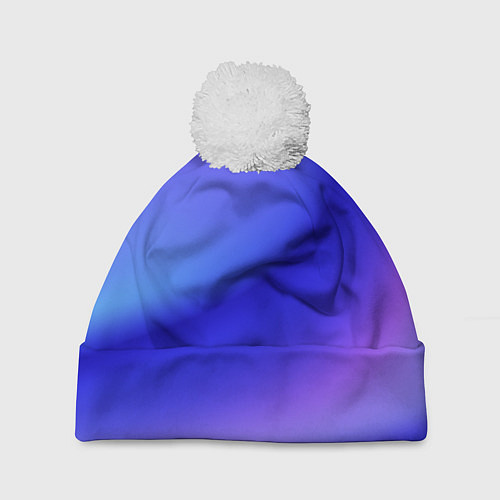 Шапка c помпоном The color is multicolored / 3D-Белый – фото 1