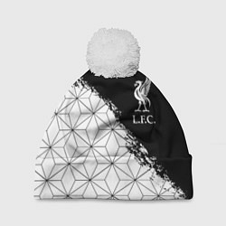 Шапка с помпоном Liverpool краски текстура геометрия, цвет: 3D-белый
