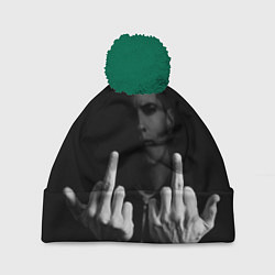 Шапка с помпоном Eminem Fuck, цвет: 3D-зеленый