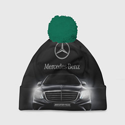Шапка с помпоном Mercedes, цвет: 3D-зеленый