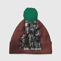 Шапка c помпоном Sons Of Anarchy