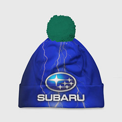 Шапка с помпоном Subaru, цвет: 3D-зеленый