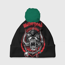 Шапка с помпоном Motorhead, цвет: 3D-зеленый