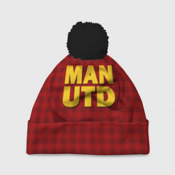 Шапка с помпоном MAN UTD, цвет: 3D-черный