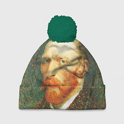 Шапка с помпоном Ван Гог, цвет: 3D-зеленый