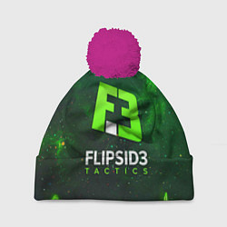 Шапка с помпоном Flipsid3 Tactics, цвет: 3D-малиновый