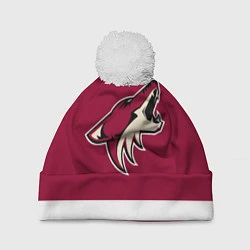 Шапка с помпоном Arizona Coyotes, цвет: 3D-белый