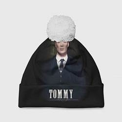 Шапка с помпоном Peaky Tommy, цвет: 3D-белый