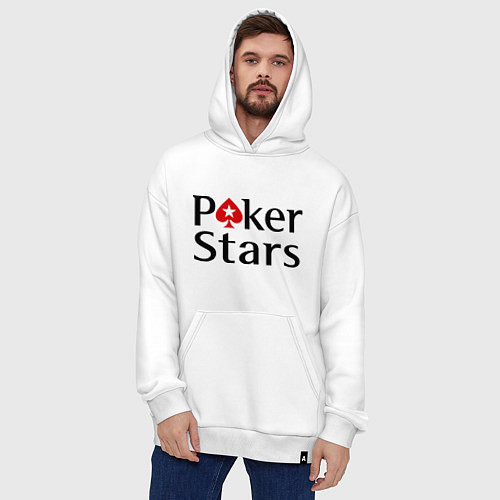 Худи оверсайз Poker Stars / Белый – фото 4