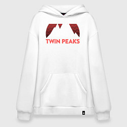 Толстовка-худи оверсайз Twin Peaks: Pie & Murder, цвет: белый
