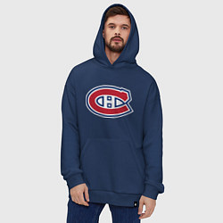 Толстовка-худи оверсайз Montreal Canadiens, цвет: тёмно-синий — фото 2