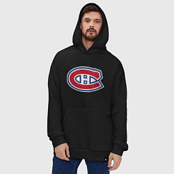 Толстовка-худи оверсайз Montreal Canadiens, цвет: черный — фото 2