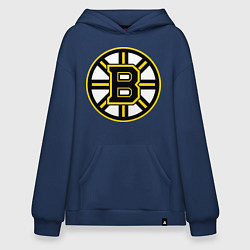 Толстовка-худи оверсайз Boston Bruins, цвет: тёмно-синий