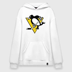 Толстовка-худи оверсайз Pittsburgh Penguins, цвет: белый