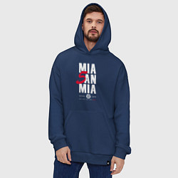 Толстовка-худи оверсайз Bayern FC: Mia San Mia, цвет: тёмно-синий — фото 2
