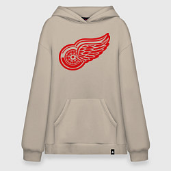 Толстовка-худи оверсайз Detroit Red Wings: Pavel Datsyuk, цвет: миндальный