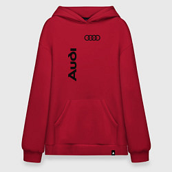 Толстовка-худи оверсайз Audi Style, цвет: красный