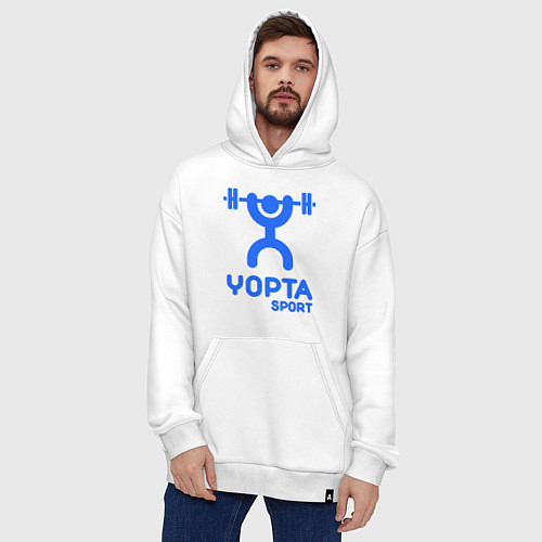 Худи оверсайз Yopta Sport / Белый – фото 4