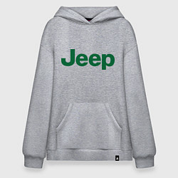 Толстовка-худи оверсайз Logo Jeep, цвет: меланж
