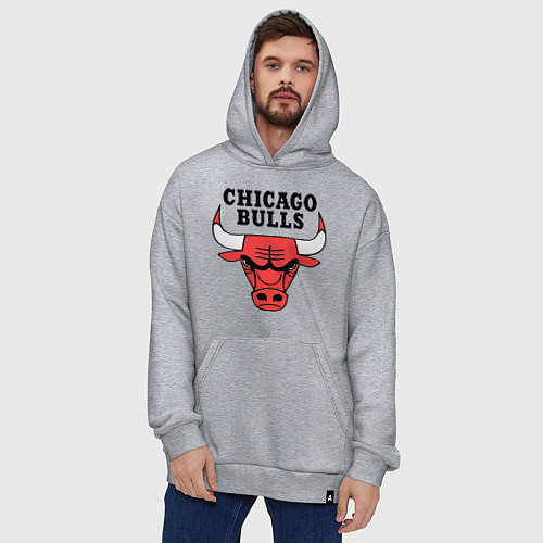 Худи оверсайз Chicago Bulls / Меланж – фото 4