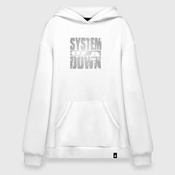 Толстовка-худи оверсайз System of a Down, цвет: белый