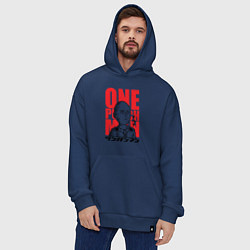 Толстовка-худи оверсайз Ok Hero, цвет: тёмно-синий — фото 2