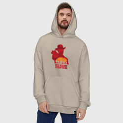 Толстовка-худи оверсайз Red Dead Redemption 2, цвет: миндальный — фото 2